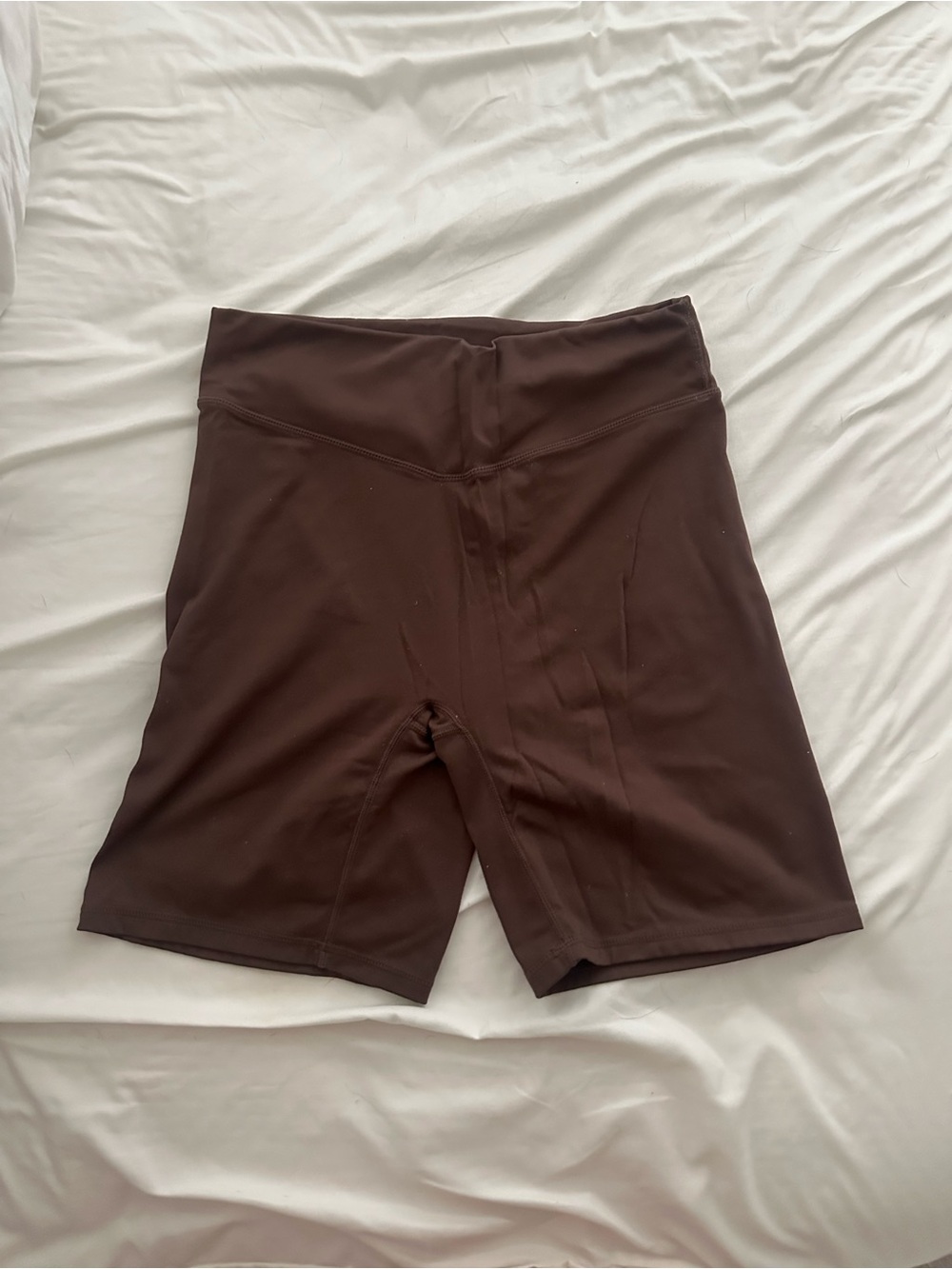 Balance Athletica Brown High-Waist Bike Shorts